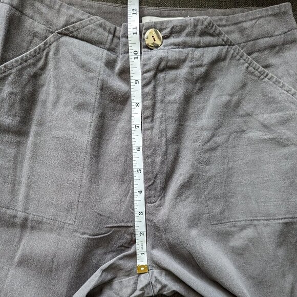 Dagg & Stacey Willa Peg Leg Pants in Grey 100% Cotton Twill - Picture 9 of 11